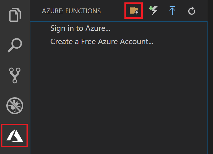 Create a new Azure Function project